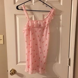 Pink with flowers nightie